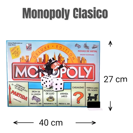 Monopolyo Clásico - Juego De Mesa Educativo En Español