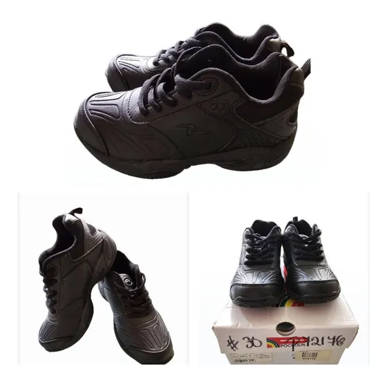 Zapato Deportivo Escolar Pocholin Número 30. Color Negro