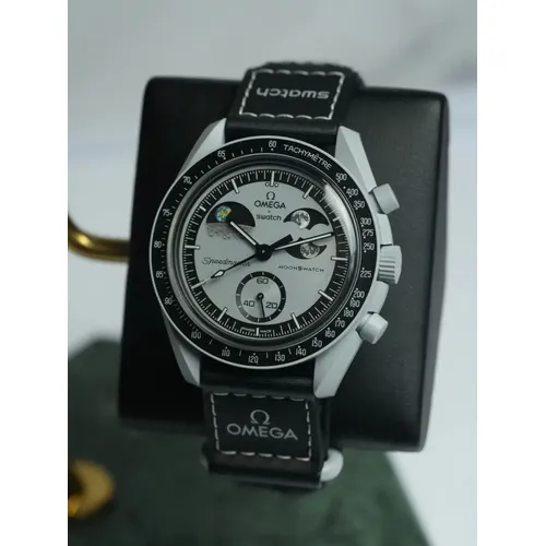 Relógio de pulso Omega x Swatch Bioceramic moonswatch Mission to