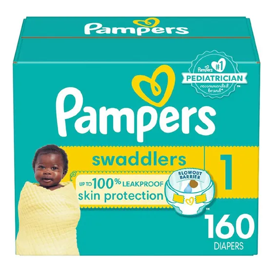 160 Pañales Bebe Recien Nacido T1