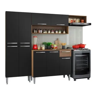 ArmĂĄrio De Cozinha Modulada Compacta Completa Madesa Emilly Top Com ArmĂĄrio E BalcĂŁo Cor Rustic/preto G200707k ArmĂĄrio De Cozinha Modulada Compacta Completa Madesa Emilly Top Com ArmĂĄrio E BalcĂŁo Cor Rustic/preto G200707k