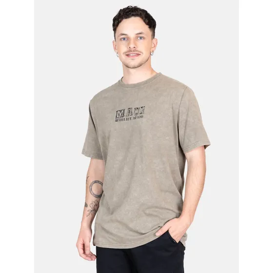 Polera Mc Retro Surf Company Olivo Hombre Maui And Sons