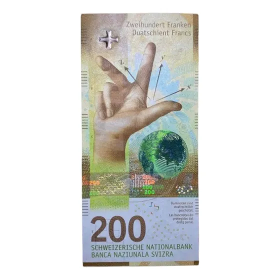 Billete 200 Francos Suizos 2016 Suiza Pick 79 A.2 Unc
