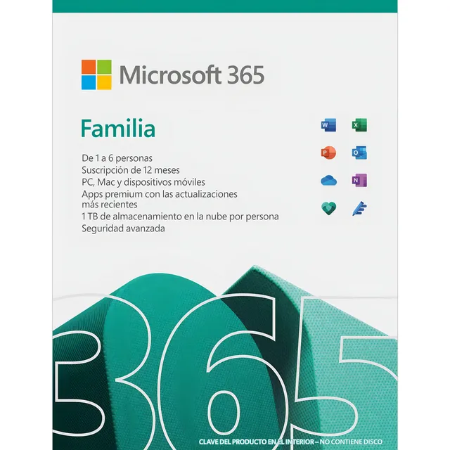Microsoft Microsoft Office 365 Family Licencia De 1 Años En Formato Digital