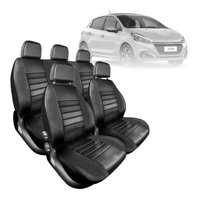 Funda Cubre Asiento Cuero  Pu  Peugeot 208 13/19  1/3 2/3