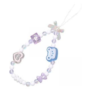 4 Cordón De Teléfono Con Cuentas, Bonita 18 Cm Oso Y Arco 4 Cordón De Teléfono Con Cuentas, Bonita 18 Cm Oso Y Arco