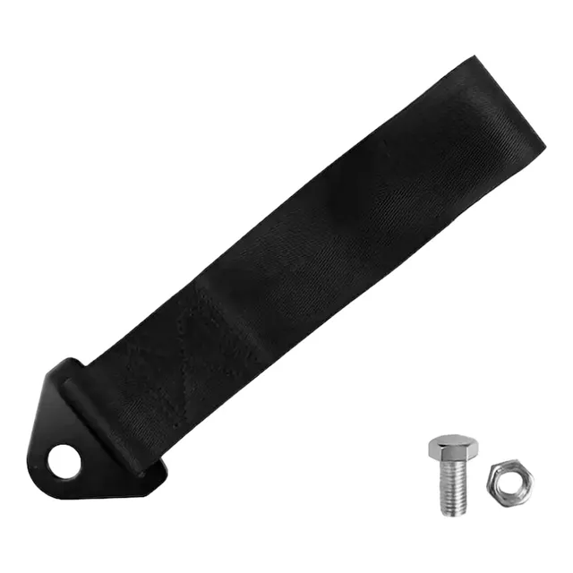 Cinta De Remolque Negra Para Autos Y Camionetas Tuning