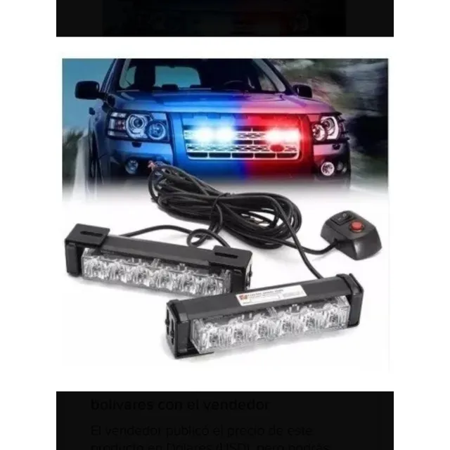 Luces Policiales Estroboscopicas Azul Y Roja Federal Signal