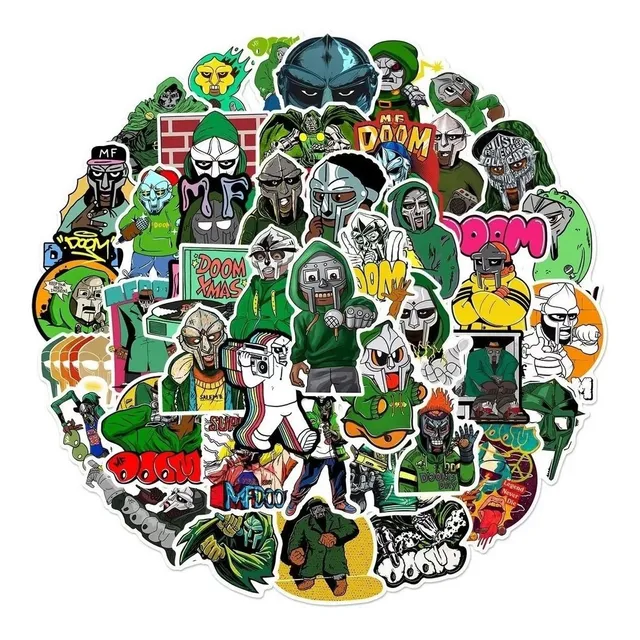 Mf Doom - Set De 50 Stickers / Calcomanias / Pegatinas