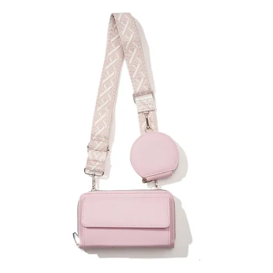 Bolso Billetera Porta Celular Manos Libres+obsequio Monedero