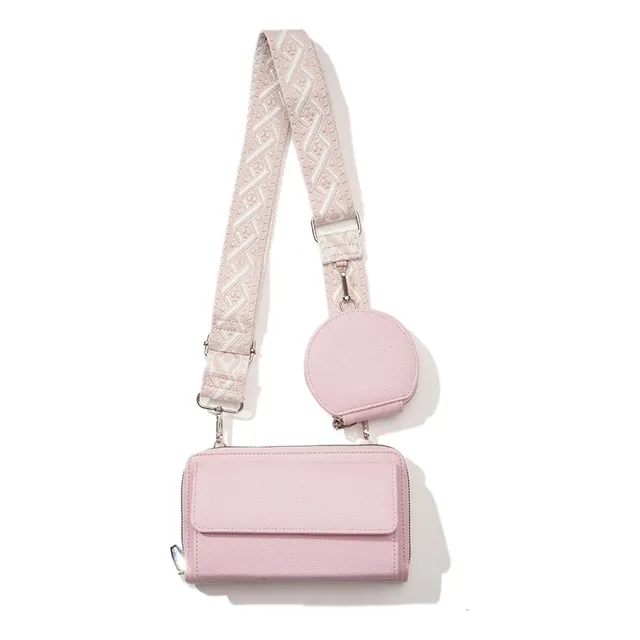 Bolso Billetera Porta Celular Manos Libres+obsequio Monedero