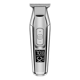 Maquina De Acabamento Profissional Prata Km 5027 Kemei