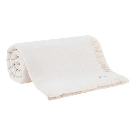 Colcha Solteiro Buddemeyer In Design 100% Algodão Bege 1436 - Bege Geométrico