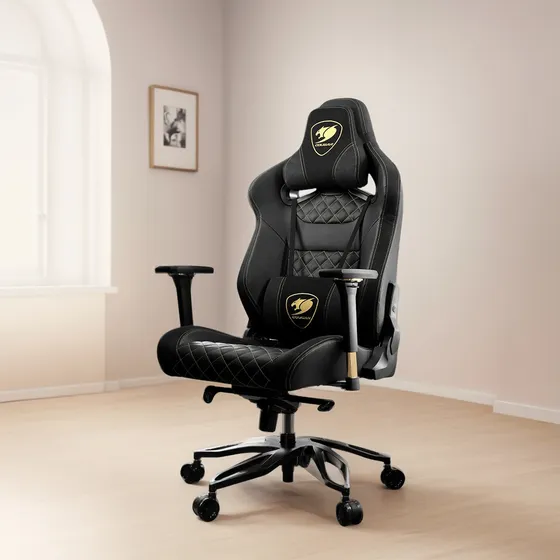 Silla Gamer Cougar Titan Pro Black Royal Base Aluminio