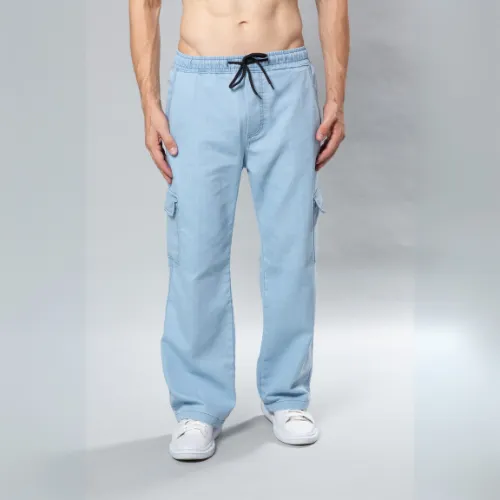 Calça Cargo Streetwear Estilo Largo Balão