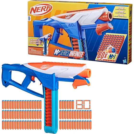 Nerf N Series Lanzador Infinite 80 Dardos Nerf N1