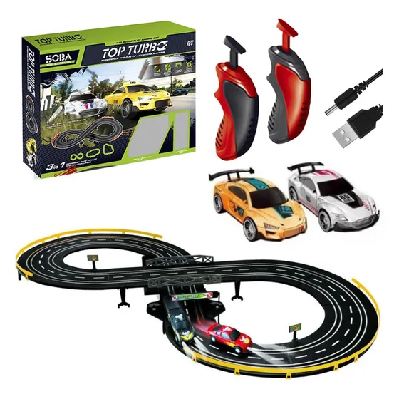 Pista Autos Grande Control Se Arman 3 Diferentes Carga Usb