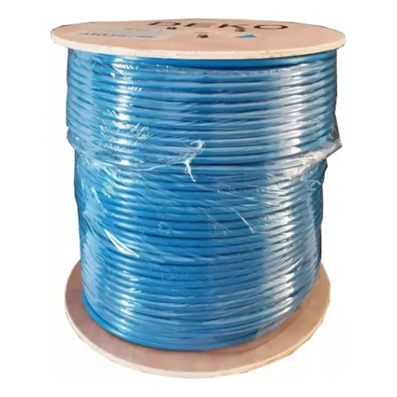 Cabo Rede Cat6 Blindado Ftp Externo Dupla Capa 305 Metros