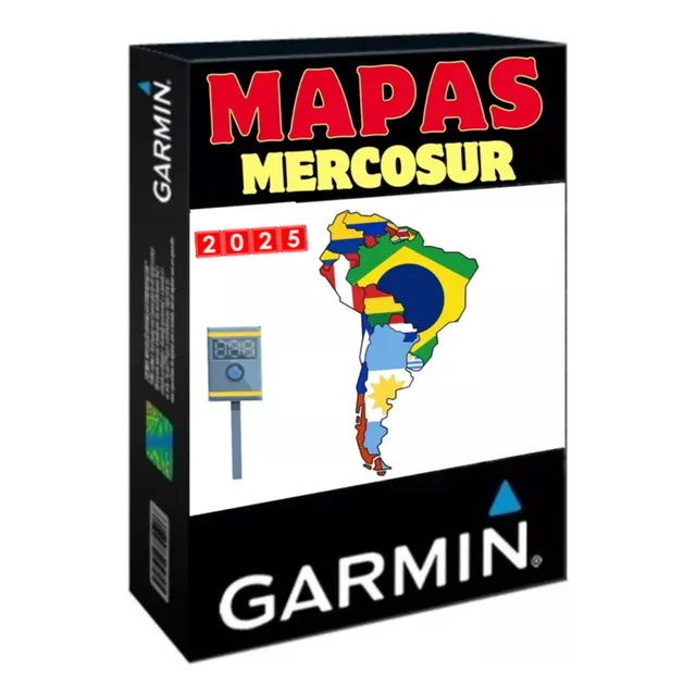 Mapas Mercosur Garmin - Versión 2025 + Alerta Radares