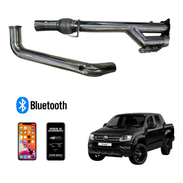 Amarok V6 Kit Full Inox - Downpipe + Difusor