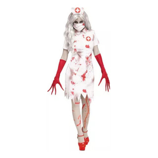 Disfraz Enfermera Zombie Cosplay Disfraz De Zombie Halloween Disfraz Enfermera Zombie Cosplay Disfraz De Zombie Halloween