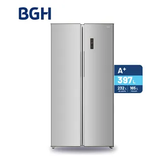 Heladera Inverter No Frost Bgh 397l Brs400i1a Inox Gris