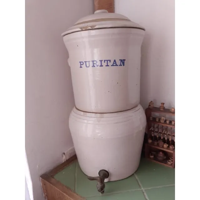 Filtro De Agua De Piedra Antiguo - Operativo