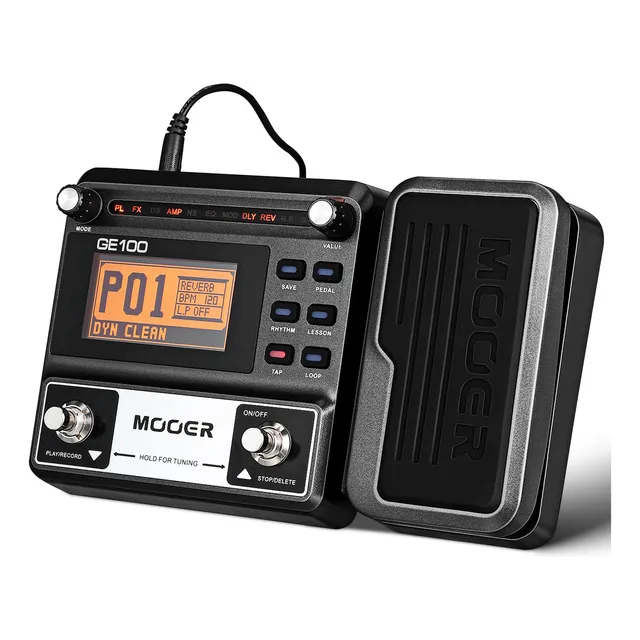 Pedal de efecto Mooer GE MooE100 Multi Efeitos GE100 negro