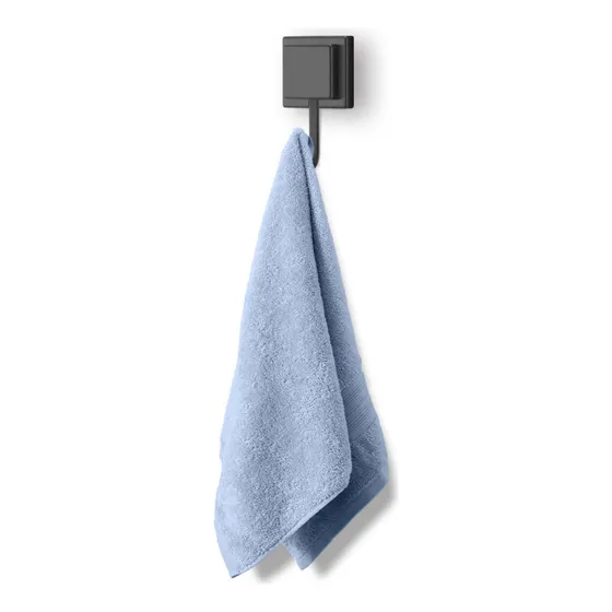 Suporte Porta Toalha De Rosto Gancho Fixação 3m Arthi Cor Preto