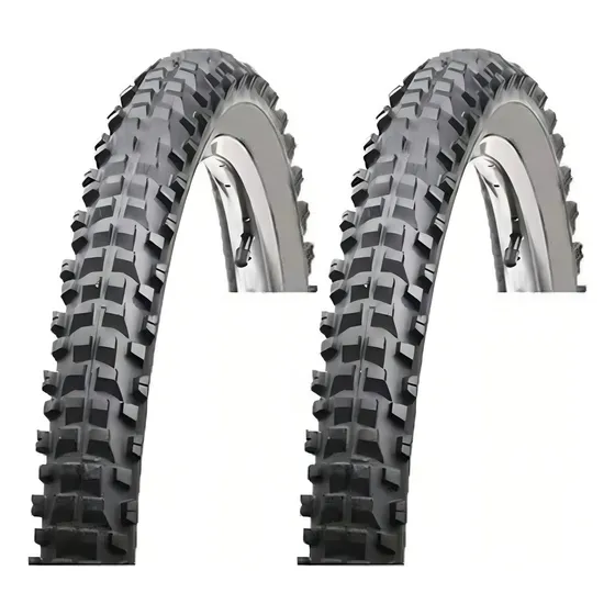 Par Pneu Bicicleta Vee Rubber Stout Aro 26 X 2.30 Bike Mtb Cor Preto