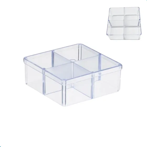Kit Caixinhas 7x7 Com Divisórias Para Lembrancinhas 10 Und