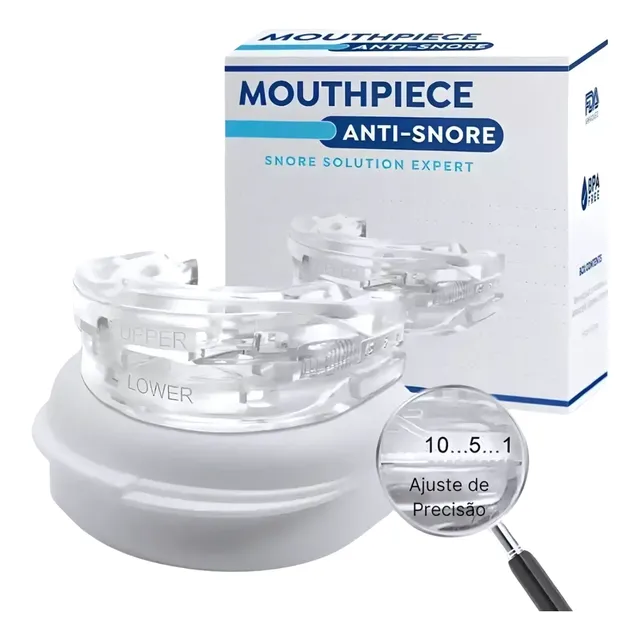 Placa Bucal Anti Ronco E Anti Bruxismo Ajustável Silicone