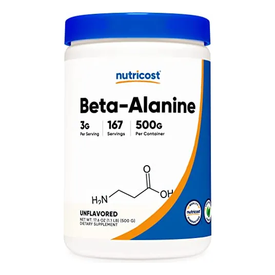 Beta Alanina En Polvo Nutricost 500 G (1,1 Libras) Sin Glute