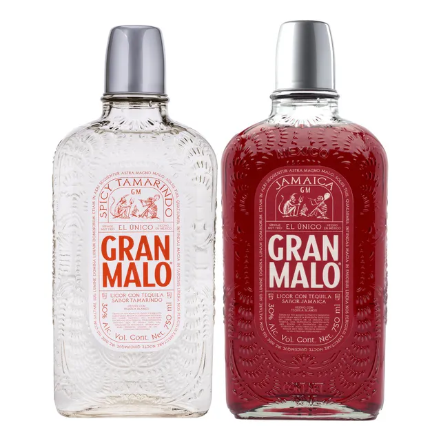 Tequila Gran Malo Duopack 750ml Sabor Spicy Tamarindo + Jamaica Edición Especial