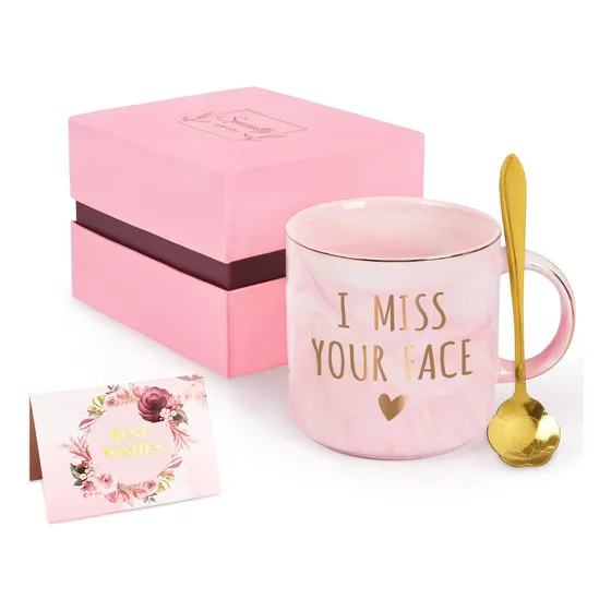 Cabtnca Regalo Larga Distancia I Miss Your Face Mug You Para