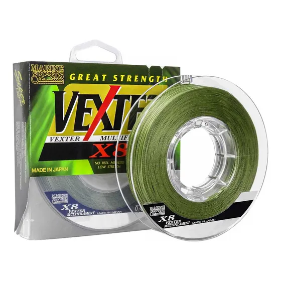 Linha Vexter X8 - 20lbs - 0,19mm - 300mt - Marine Sports Cor Verde