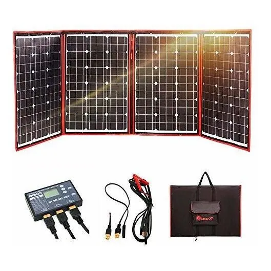 Dokio  Panel Solar Plegable Monocristalino De 200 Voltios Y