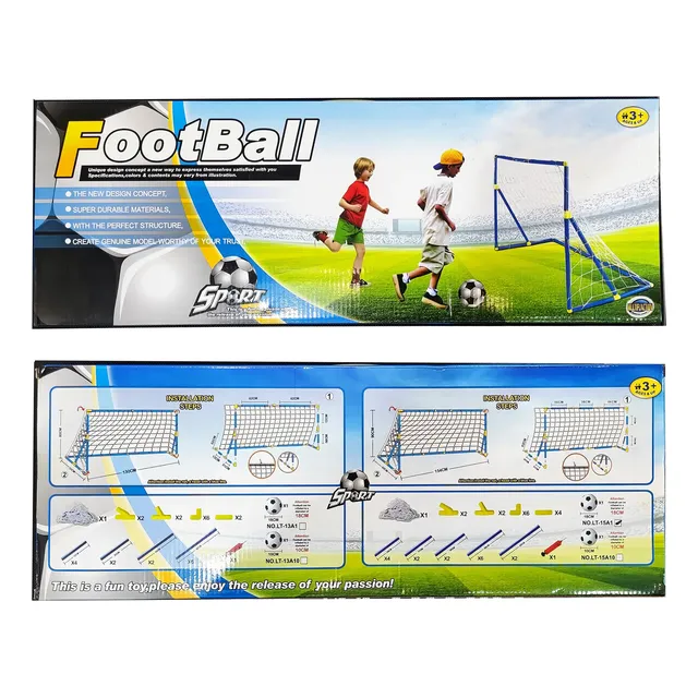 Arco Portería De Futbol Desarmable  Para Niño Con Pelota