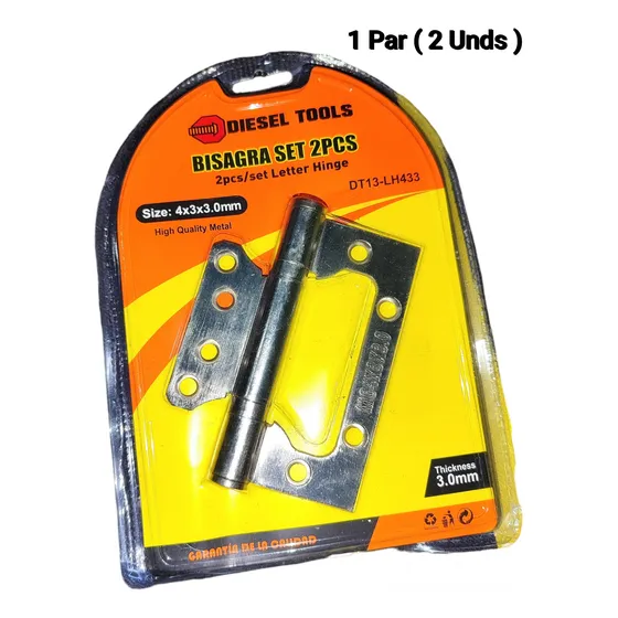 Par Bisagra Acero Inoxidable 4 PuLG Silenciosa Con Rolinera