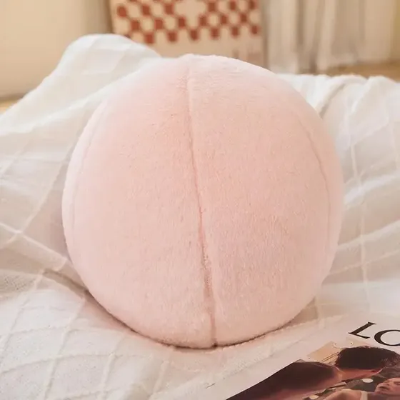 Almofada De Sofá De Pelúcia Em Forma De Bola De Estilo Nórdi