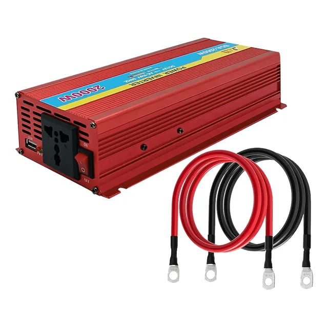 Inversor Convertidor De Corriente 12v A 110v 2000w
