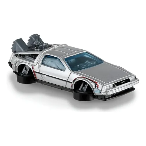 Miniatura Delorean Volta Para O Futuro Hot Wheels Elite 1/18
