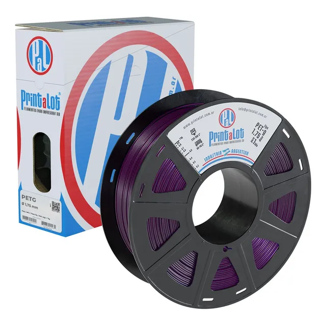 Filamento Para Impresoras 3d Petg X 1kg :: Printalot Color Violeta translúcido