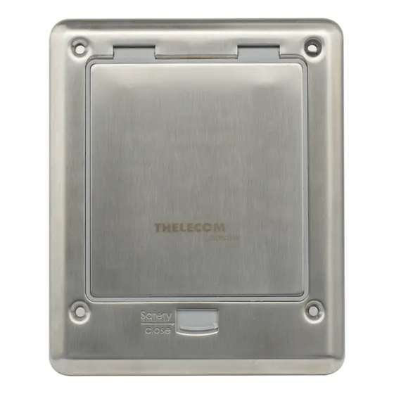 Caja De Piso Con Contacto Eléctrico (duplex), Th-mcra Aluminio