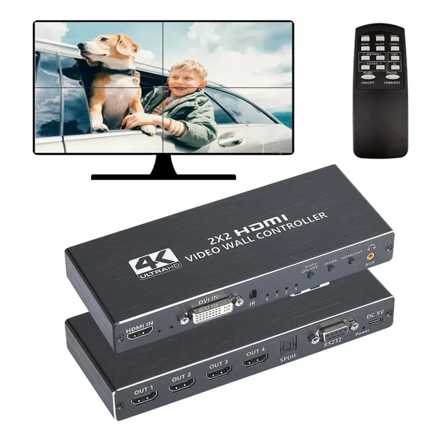 Videowall Controller With Hdmi And Spdif Outputs 2×2 Hd
