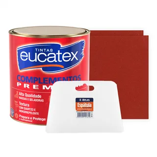 Eucatex Massa Corrida Kit Reparo 1,4kg + Espatula + 2 Lixas Eucatex Massa Corrida Kit Reparo 1,4kg + Espatula + 2 Lixas