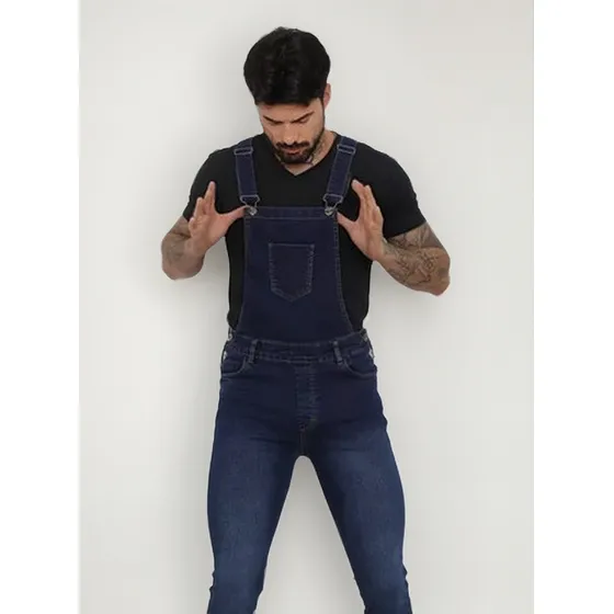 Jardinera  Masculina Jeans Claro