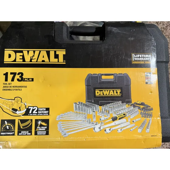 Juego De Dados Dewalt 173 Pza Original Eeuu