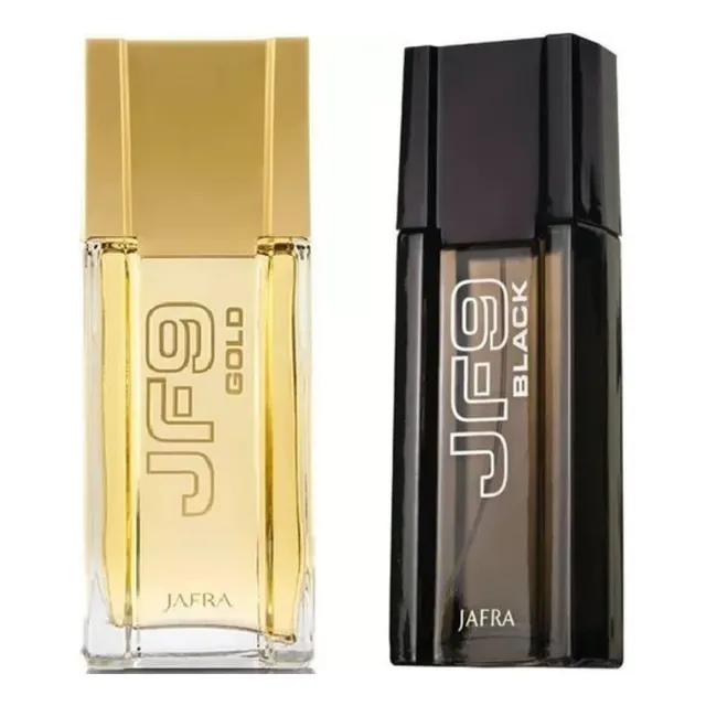 2 Perfumes Jafra Hombre Jf9 Black + Jf9 Gold