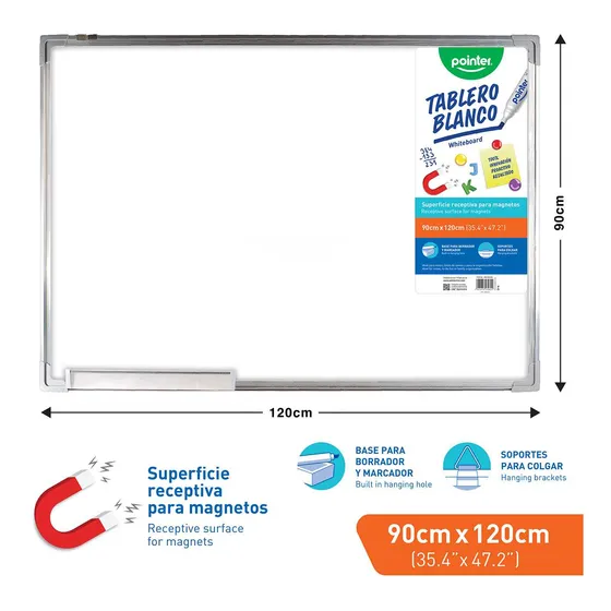 Tablero O Pizarra Acrilica Pointer 90x120 Cm